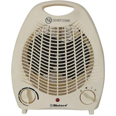 Belaco Fan Heater 2 Heat Settings 1000/2000W Electric Heaters Belaco Fan Heater 2 Heat Settings 1000/2000W Electric Heaters