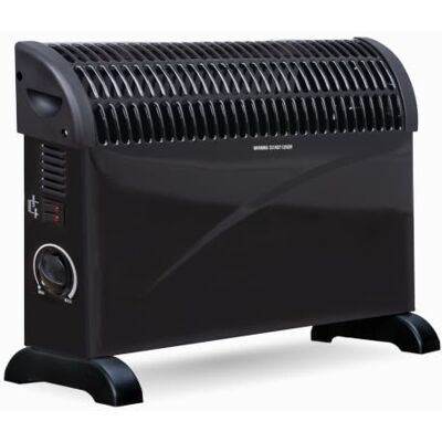 Status Convection Heater 2000 W Black Portable Electric Heater, 3 Heat Settings, Adjustable Thermostat, Overheat Protection, Power Indicator Light, Carry Handle, (CONHB-2000W1PKB) Status Convection Heater 2000 W Black Portable Electric Heater, 3 Heat Settings, Adjustable Thermostat, Overheat Protection, Power Indicator Light, Carry Handle, (CONHB-2000W1PKB)