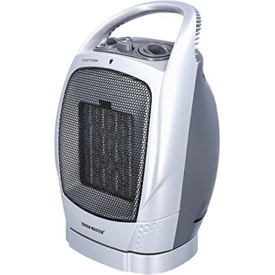 TOUGH MASTER Portable Electric Space Heater, 1500W Ceramic Heater with Overheat Protection, Thermostat, 3 Modes, Silent Space Heater for Room Home Bedroom Office Desk TOUGH MASTER Portable Electric Space Heater, 1500W Ceramic Heater with Overheat Protection, Thermostat, 3 Modes, Silent Space Heater for Room Home Bedroom Office Desk