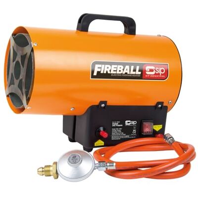 SIP FIREBALL 342 Propane Gas Space Heater, Electric 230V, 10kW / 34,121 BTU/hr, 8,122ft³ Heating Area SIP FIREBALL 342 Propane Gas Space Heater, Electric 230V, 10kW / 34,121 BTU/hr, 8,122ft³ Heating Area