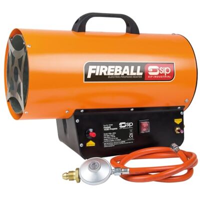 SIP FIREBALL 1030 Propane Gas Space Heater, Electric 230V, 30kW / 102,364 BTU/hr, 24,367ft³ Heating Area SIP FIREBALL 1030 Propane Gas Space Heater, Electric 230V, 30kW / 102,364 BTU/hr, 24,367ft³ Heating Area