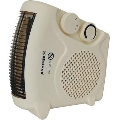 Belaco Fan Heater 2 Heat Settings 1000/2000W Electric Heaters Belaco Fan Heater 2 Heat Settings 1000/2000W Electric Heaters