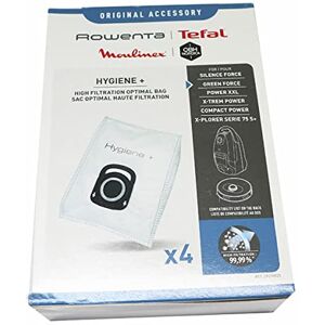 Rowenta ZR200520 High Filtration Bag Hygiene + OPTIMAL, 19.5 x 27.5 cm, 4 Count (Pack of 1) Rowenta ZR200520 High Filtration Bag Hygiene + OPTIMAL, 19.5 x 27.5 cm, 4 Count (Pack of 1)