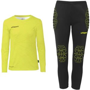uhlsport Unisex Prediction Goalkeeper Junior Jersey Set, Fluo Yellow/Black, 140 EU uhlsport Unisex Prediction Goalkeeper Junior Jersey Set, Fluo Yellow/Black, 140 EU