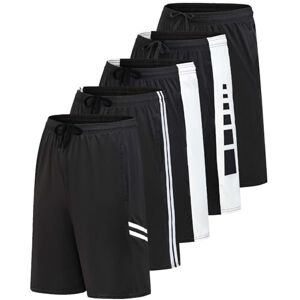 Real Essentials Mens Quick Dry Fit Dri-Fit Active Wear Athletic Performance Football Rugby 9 Inch Inseam Training Tennis Running Essentials Gym Shorts Hombre Stretch Fitness Casual Workout Tech Shorts Set 12, S Real Essentials Mens Quick Dry Fit Dri-Fit Active Wear Athletic Performance Football Rugby 9 Inch Inseam Training Tennis Running Essentials Gym Shorts Hombre Stretch Fitness Casual Workout Tech Shorts Set 12, S