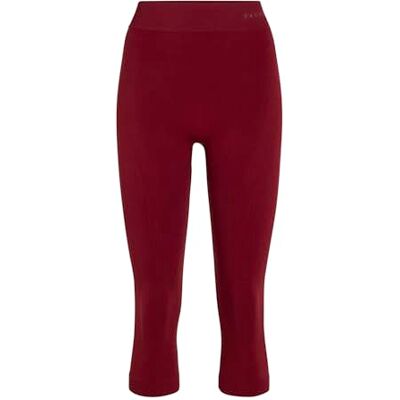 FALKE Women's Maximum Warm 3/4 W Ti Functional Yarn Quick Dry 1 Piece Base Layer Bottom, Red Merlot 8117 Trend, XS FALKE Women's Maximum Warm 3/4 W Ti Functional Yarn Quick Dry 1 Piece Base Layer Bottom, Red Merlot 8117 Trend, XS