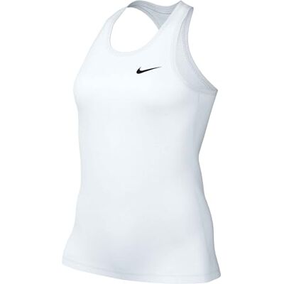 Nike Women's Df Rlgd RCR Tank Top, White/Black, M Nike Women's Df Rlgd RCR Tank Top, White/Black, M