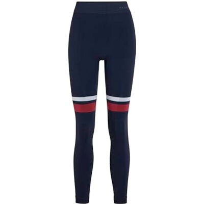 FALKE Women's Maximum Warm Trend Long W Ti Functional Yarn Quick Dry Base Layer Bottom 1 Piece, Blue Space 6116, XL FALKE Women's Maximum Warm Trend Long W Ti Functional Yarn Quick Dry Base Layer Bottom 1 Piece, Blue Space 6116, XL