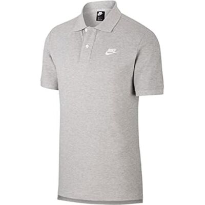 Nike Mens M NSW Ce Matchup Pq Polo Shirt, Dk Grey Heather/(White), S EU Nike Mens M NSW Ce Matchup Pq Polo Shirt, Dk Grey Heather/(White), S EU