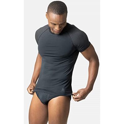 Odlo Men Functional Underwear Short Sleeve Shirt PERFORMANCE LIGHT, black, XL Odlo Men Functional Underwear Short Sleeve Shirt PERFORMANCE LIGHT, black, XL