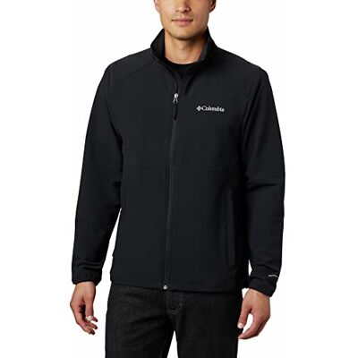 Columbia Men's Heather Canyon Non Hooded Jacket Softshell Jacket, Black x Spring 23, Size S Columbia Men's Heather Canyon Non Hooded Jacket Softshell Jacket, Black x Spring 23, Size S