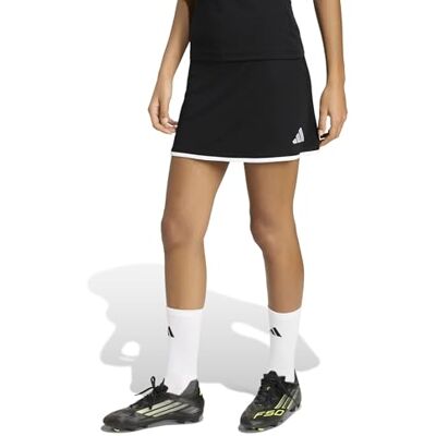 adidas Women's Entrada26 Skort Dress, Black/White, XL adidas Women's Entrada26 Skort Dress, Black/White, XL