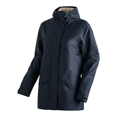 maier sports Women's Brocken Long W Chunks Long W Rain jacket for hiking and outdoor activities, Windproof and waterproof jacket, Perfect for year-round wear maier sports Women's Brocken Long W Chunks Long W Rain jacket for hiking and outdoor activities, Windproof and waterproof jacket, Perfect for year-round wear