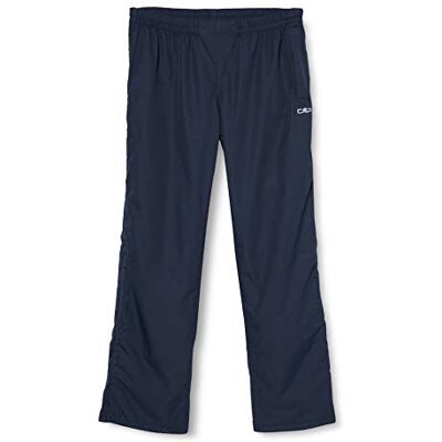 CMP Man Pant Rain With Lining And Full Lenght Side Zips, Black Blue, XS CMP Man Pant Rain With Lining And Full Lenght Side Zips, Black Blue, XS