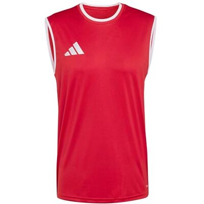 adidas Men's Entrada26 Sleeveless Jersey Shirt, Team Power red 2/White, XL Tall adidas Men's Entrada26 Sleeveless Jersey Shirt, Team Power red 2/White, XL Tall