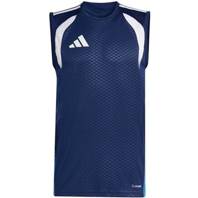 adidas Men's Tiro 26 Competition Sleeveless Shirt, Team Navy Blue 2/ray Blue, XS adidas Men's Tiro 26 Competition Sleeveless Shirt, Team Navy Blue 2/ray Blue, XS