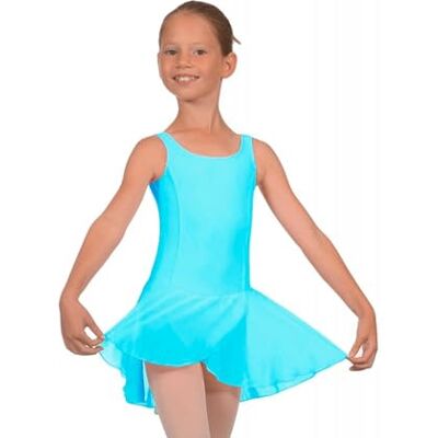 Roch Valley RVCharlotte Microfibre Sleeveless Leotard with Skirt Age 7-8 Pale Blue Roch Valley RVCharlotte Microfibre Sleeveless Leotard with Skirt Age 7-8 Pale Blue