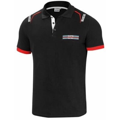 Sparco Martini Racing Polo Shirt, Unisex, Adult, Multicoloured, M Sparco Martini Racing Polo Shirt, Unisex, Adult, Multicoloured, M