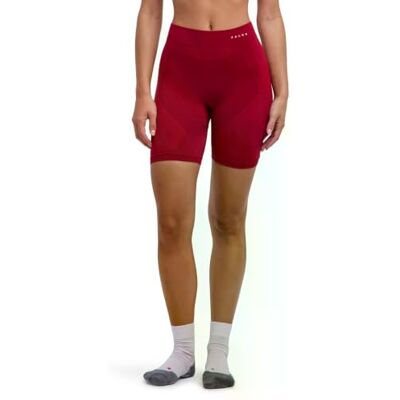 FALKE Women's Warm Short W Ti Functional Yarn Quick Dry Base Layer Bottom 1 piece, Red Ruby 8830, XS FALKE Women's Warm Short W Ti Functional Yarn Quick Dry Base Layer Bottom 1 piece, Red Ruby 8830, XS