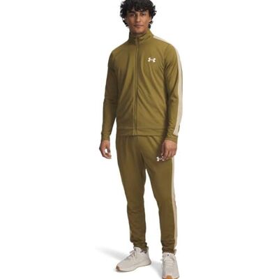 Under Armour Men's Rival Knit Tracksuit, Comfortable and Fast-Drying Top and Jogging Bottoms with Pockets, Men's Tracksuit for Training and Casual Wear,Canteen Green/Field Khaki/Field Khaki,MD Under Armour Men's Rival Knit Tracksuit, Comfortable and Fast-Drying Top and Jogging Bottoms with Pockets, Men's Tracksuit for Training and Casual Wear,Canteen Green/Field Khaki/Field Khaki,MD