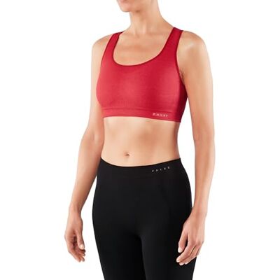FALKE Women's Madison Low Support Sports Bra, Red (Fruit Punch 8806), XS (30-32 Ι 65-70 cm Ι AA-A Cup) FALKE Women's Madison Low Support Sports Bra, Red (Fruit Punch 8806), XS (30-32 Ι 65-70 cm Ι AA-A Cup)
