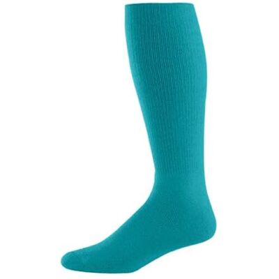 Augusta Sportswear High Five Versatile Performance Knee-High Athletic Socks for Soccer, Football, and Softball, Teal, Medium Augusta Sportswear High Five Versatile Performance Knee-High Athletic Socks for Soccer, Football, and Softball, Teal, Medium