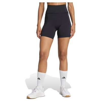 adidas Women's Optime Workout Short Leggings, black, XXS 5 inch adidas Women's Optime Workout Short Leggings, black, XXS 5 inch