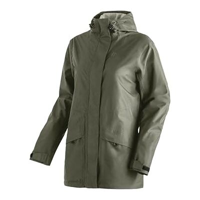 maier sports Women's Brocken Long W Chunks Long W Rain jacket for hiking and outdoor activities, Windproof and waterproof jacket, Perfect for year-round wear maier sports Women's Brocken Long W Chunks Long W Rain jacket for hiking and outdoor activities, Windproof and waterproof jacket, Perfect for year-round wear