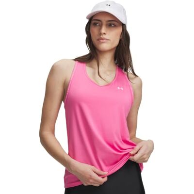 Under Armour Women's Tech Play Up Tank-Top Pink Frenzy/Prime Pink M M Under Armour Women's Tech Play Up Tank-Top Pink Frenzy/Prime Pink M M