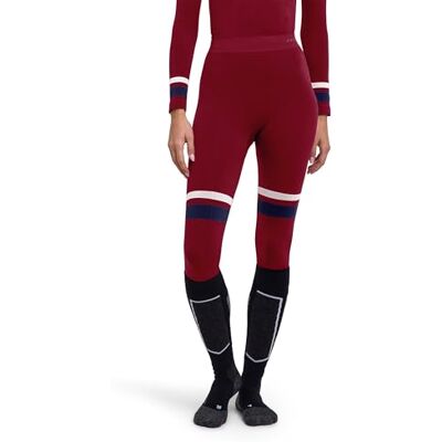 FALKE Women's Maximum Warm Trend Long W Ti Functional Yarn Quick Dry Base Layer Bottom 1 Piece, Red Merlot 8117, XL FALKE Women's Maximum Warm Trend Long W Ti Functional Yarn Quick Dry Base Layer Bottom 1 Piece, Red Merlot 8117, XL