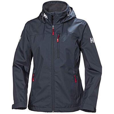 Helly Hansen Women's W Crew Hooded Midlayer Jacket, Navy, XS Helly Hansen Women's W Crew Hooded Midlayer Jacket, Navy, XS