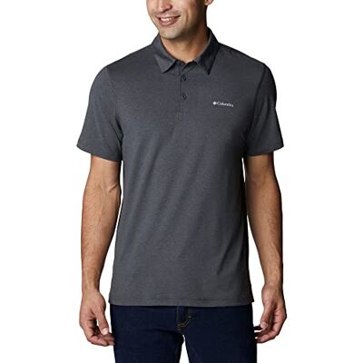 Columbia Men's Tech Trail Polo Technical Polo Shirt, Shark x Spring 24, Size XXL Columbia Men's Tech Trail Polo Technical Polo Shirt, Shark x Spring 24, Size XXL