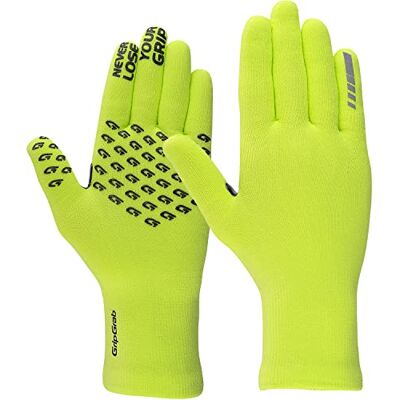 GripGrab Waterproof Knitted Thermal Cycling Gloves for wet weather riding Windproof full finger rain protection with anti-slip palm grip, breathable membrane for road, gravel and mountain biking GripGrab Waterproof Knitted Thermal Cycling Gloves for wet weather riding Windproof full finger rain protection with anti-slip palm grip, breathable membrane for road, gravel and mountain biking