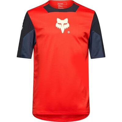 Fox Cycling Jersey Junior Defend Elevated Fluo Red YM Fox Cycling Jersey Junior Defend Elevated Fluo Red YM