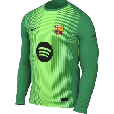 Nike FC Barcelona 2025/26 Stadium Goalkeeper Men's Dri-FIT Soccer Replica Long-Sleeved Jersey, HQ0477 Nike FC Barcelona 2025/26 Stadium Goalkeeper Men's Dri-FIT Soccer Replica Long-Sleeved Jersey, HQ0477