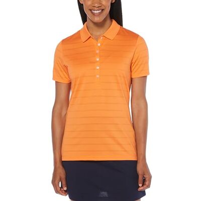 Callaway Women's Short Sleeve Opti-vent Open Mesh Polo Golf Shirt, Carrot, S UK Callaway Women's Short Sleeve Opti-vent Open Mesh Polo Golf Shirt, Carrot, S UK