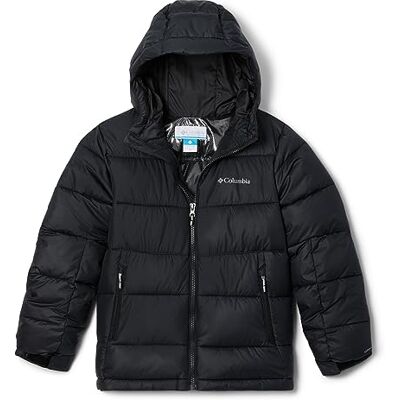 Columbia Unisex Kids Pike Lake II Hooded Puffer Jacket, BLACK, L Columbia Unisex Kids Pike Lake II Hooded Puffer Jacket, BLACK, L