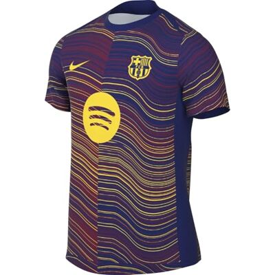 Nike Men's Fc Barcelona Academy Pro Home Dri-fit Kurzärmeliges Pre-Match-fußballoberteil Für Herren pre-Match Shirt Nike Men's Fc Barcelona Academy Pro Home Dri-fit Kurzärmeliges Pre-Match-fußballoberteil Für Herren pre-Match Shirt