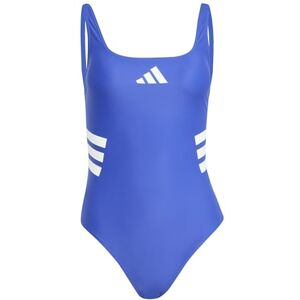 adidas Women's 3 Stripes U-Back Swimsuit, semi Lucid Blue/White, 38 adidas Women's 3 Stripes U-Back Swimsuit, semi Lucid Blue/White, 38
