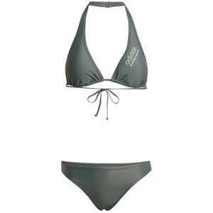 adidas Women's Halterneck Bikini, Legend Ivy/Silver Green, L adidas Women's Halterneck Bikini, Legend Ivy/Silver Green, L