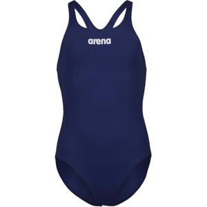 ARENA Solid Swim Pro Team Girls' One-piece Swimsuit, Quick-Drying, Sports Swimsuit in MaxLife ECO-Fabric with Chlorine Resistance and UPF 50+ UV Protection Navy-White ARENA Solid Swim Pro Team Girls' One-piece Swimsuit, Quick-Drying, Sports Swimsuit in MaxLife ECO-Fabric with Chlorine Resistance and UPF 50+ UV Protection Navy-White