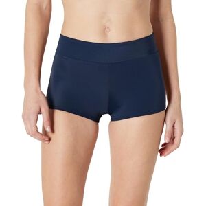 Amazon Essentials Women's boy short swim bikini bottom, Navy, 10 Amazon Essentials Women's boy short swim bikini bottom, Navy, 10