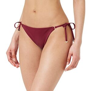 Calvin Klein Women Self-Tie Bikini Bottoms Sport, Red (Deep Cranberry), L Calvin Klein Women Self-Tie Bikini Bottoms Sport, Red (Deep Cranberry), L
