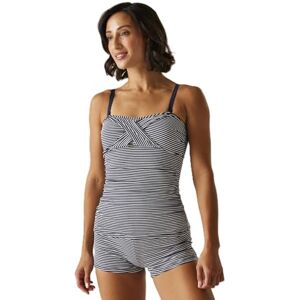 Regatta Womens Aceana Tankini Top Tummy Control Summer Holiday Swim Suit Blue Regatta Womens Aceana Tankini Top Tummy Control Summer Holiday Swim Suit Blue