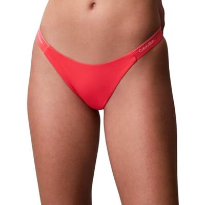 Calvin Klein Women's Bikini Bottoms Brazilian Low Waist, Pink (Punch Pink), M Calvin Klein Women's Bikini Bottoms Brazilian Low Waist, Pink (Punch Pink), M