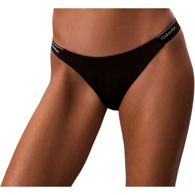 Calvin Klein Women's Bikini Bottoms Brazilian Low Waist, Black (Black), L Calvin Klein Women's Bikini Bottoms Brazilian Low Waist, Black (Black), L