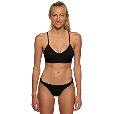 JOLYN Europe Low-Rise Bikini Bottom, Medium Coverage Women's Athletic Swimsuit Bottom, Sport Bathing Suit Bottom, Black, Medium JOLYN Europe Low-Rise Bikini Bottom, Medium Coverage Women's Athletic Swimsuit Bottom, Sport Bathing Suit Bottom, Black, Medium