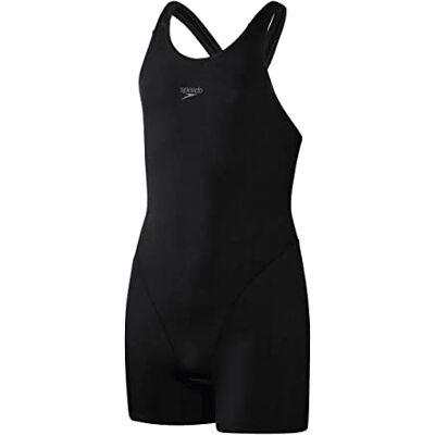 Speedo Girl's Endurance+ Legsuit Swimsuit Chlorine Resistance Comfort Fit SwiMing LeSons Swim Holiday, Black, 11-1211-12 Speedo Girl's Endurance+ Legsuit Swimsuit Chlorine Resistance Comfort Fit SwiMing LeSons Swim Holiday, Black, 11-1211-12