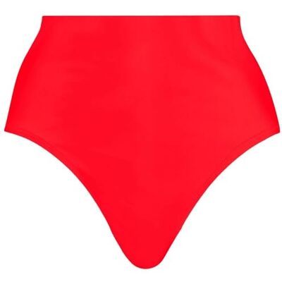 Puma Women's High Waist Brief Bikini Bottoms, red, XS Puma Women's High Waist Brief Bikini Bottoms, red, XS