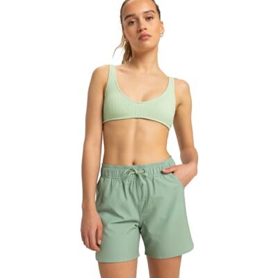 Roxy Board Shorts Wave 5 INCH BS Young Womens Green S Roxy Board Shorts Wave 5 INCH BS Young Womens Green S